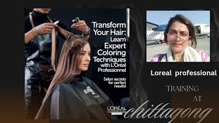 LOréalProfessionnel ChittagongTour HairColoring BalayageTechnique OmbreStyle RedBlondeNeutral [upl. by Ewart]