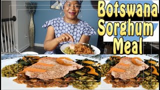 How To Cook Botswana Sorghum Porridge  Botswana Sorghum Meal [upl. by Eceinal]