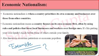 Economic Nationalism Economic Nationalism in India Economic Nationalism Example mba bba 2024 [upl. by Zaller982]