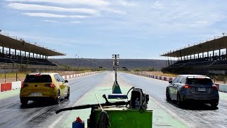 Golf R vs Mercedes A45s AMG  ARRANCONES AUTÓDROMO CULIACÁN  DRAG RACING [upl. by Joelly]