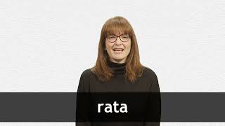 How to pronounce RATA in European Spanish [upl. by Jerome]