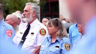 Moments and sounds from funeral services for Silsbee firefighter Jay Hinkie [upl. by Nahtanaoj]