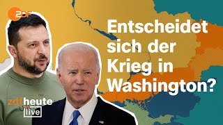 Putins Strategie droht aufzugehen Fallen die UkraineHilfen der USA  ZDFheute live [upl. by Adnilam]