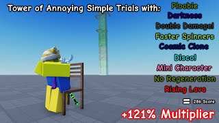 JToH Tower of Annoyingly Simple Trials 121 Modifier Multiplier [upl. by Kilmarx449]