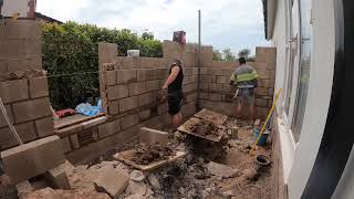 Bricklaying brick and block extension [upl. by Chavez]