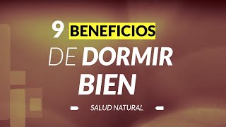 9 BENEFICIOS de DORMIR BIEN [upl. by Eloci]