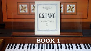 C S LANG  quotA MINIATURE 48quot Op 64 BOOK 1  Christopher Matthews  Roland C30 Digital Harpsichord [upl. by Neelrac]