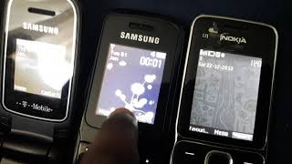 Samsung GTE1150i vs E1360B vs Nokia C201  Speed Comparison [upl. by Hoppe]