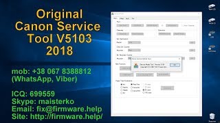 Canon Service Tool V5103 last version 2018 original [upl. by Liesa719]