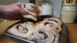 Big Cinnamon Rolls Bread Machine Method [upl. by Dnalyk947]