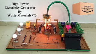 Inspire Award Project  How to Generate Electricity by Trash  Plastic  Nonbiodegradable Waste [upl. by Marino]