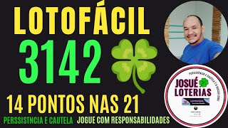 LOTOFACIL 3142 ACERTAMOS 14 PONTOS NAS 21 DEZENAS VEJA OS ALERTA ATUALIZADO AQUI [upl. by Negaem]