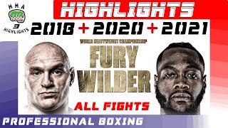 Tyson Fury vs Deontay Wilder All 3 Fights  Highlights [upl. by Ellehsor996]