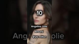 Top 10 richest actresses in America top10 hollywood actress angelina america jenniferlopez [upl. by Cahilly]