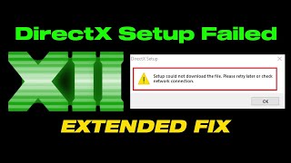 DirectX Setup Could Not Download The File  Extended Fix [upl. by Ettesel]