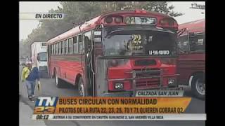 Buses trabajan con normalidad [upl. by Rucker845]