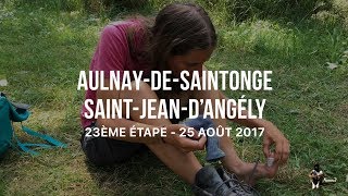 Étape 23 Aulnay De Saintonge–SaintJean d’Angély SaintJacquesdeCompostelle Voie de Tours 250817 [upl. by Ardnoid]