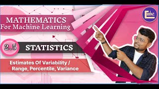 6  statistics  25  Estimates of Variability  Variance  Standard Deviation Range  Percentile [upl. by Anelrahs]