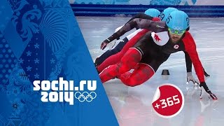 Hamelin Gold  Mens Short Track Speed Skating 1500m Full Final  Sochi365 [upl. by Ttenrag]