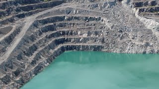 Once The Largest Asbestos Mine in the World  Canada  Open Pit [upl. by Wilen]