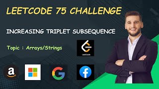 Increasing Triplet Subsequence  Day8  LeetCode 75 Challenge [upl. by Nahgrom]