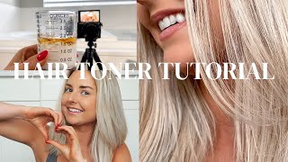 WELLA T18 TONER  DIY HAIR TUTORIAL [upl. by Nya]