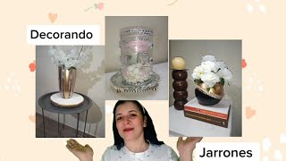 4 DIY COMO DECORAR JARRONES DE VIDRIO floreroselegantesjarronesdiyideas ideasparaelhogardiy [upl. by Archibald]