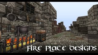 Minecraft Tutorial FireplaceFurnace Designs [upl. by Assyle167]