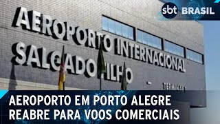 SBT embarca no primeiro voo do Aeroporto Salgado Filho após enchente  SBT Brasil 211024 [upl. by Vin]