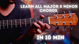 All major and minor chords on guitar  sandeep mehra [upl. by Pentheas]