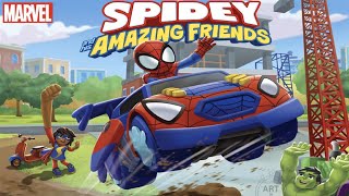 Spidey and His Amazing Friends Construction Destruction  Read Aloud Kids Storybook spidey disney [upl. by Oidgime]