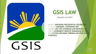 GSIS LAW RA 8291 and LIMITED PORTABILITY LAW RA 7699 [upl. by Burkle746]