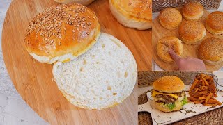 LA Recette Pain BURGER Brioché et Ultra Moelleux SMASH Burger🍔 Sauce BIG MAC Frites Patate Douce [upl. by Jeannie]