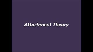 Attachment Theory Bowlby and Ainsworth [upl. by Gruver]