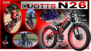 DUOTTS N26 Fatbike 26quot Bimoteur 1500W 130NM  Avis Test Démo  TRUC de DINGUE [upl. by Cilurzo]