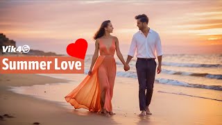 Vik4S  Summer Love  Chill Vibes Music Video  Romantic Beach Scenes amp Sunset Moments 🌴 [upl. by Nnep855]