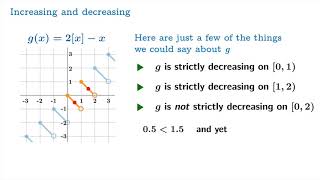 Monotonicity What it means for a function to be increasing or decreasing [upl. by Platon]