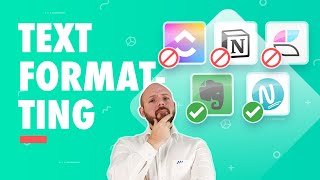 🤔 Text Formating Comparison Evernote vs Craft vs Notion vs Nimbus vs ClickUp [upl. by Denton]