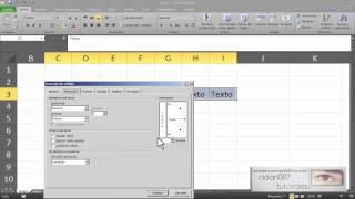 Excel girar rotar o inclinar texto [upl. by Frame384]