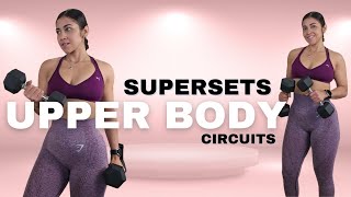 Ultimate Upper body Workout  Giant Supersets  Day14 Hourglass [upl. by Puttergill]