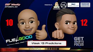 GSF Weekly Predictions for Week 3 w ALF and Andrew [upl. by Juana]