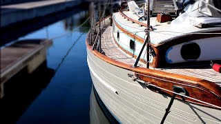 38 Restoring TEAK amp Decks  DIY Sailboat REFIT  Sailing Skua [upl. by Collayer]