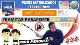 🔥Como RENOVAR PASAPORTE Venezolano para MENORES de EDAD en el EXTRANJERO ⭐PASO A PASO➕TIPS⭐SAIME👇 [upl. by Weidar772]