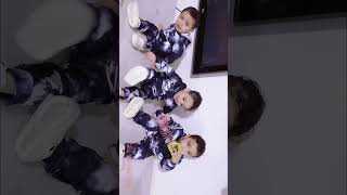 Triplets after shower 🥰 viralvideo lifewithtriplets trending ytshorts [upl. by Anilehs]