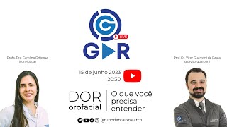 DOR OROFACIAL  O quer você precisa entender  Aula Online Projeto GDR LIVE 18 [upl. by Plafker229]