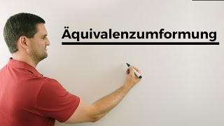 Äquivalenzumformung äquivalentes Umformen Gleichung lösen  Mathe by Daniel Jung [upl. by Azer969]