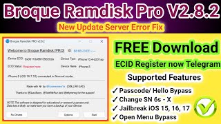 Broque Ramdisk Tool new Update V282  2024  Fix Server Error [upl. by Eneladgam67]