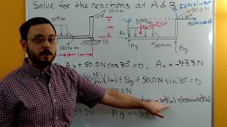 Statics  Rigid Body Equilibrium  Finding the Direction of the Moments [upl. by Shiekh]