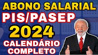 PISPASEP ABONO SALARIAL 2024 SAIU O CALENDÁRIO OFICIAL LIBEROU  VEJA AS DATAS DE PAGAMENTO [upl. by Chansoo]