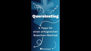 Bewerbung als QUEREINSTEIGER  5 TIPPS shorts [upl. by Arahahs]